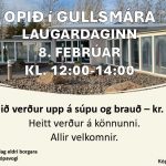 OPIÐ Í GULLSMÁRA Á LAUGARDAGINN 8. FEB.